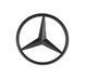 Емблема задня Mercedes-Benz W213 чорна матова 82 мм (3 направляючі+скотч) OEM A2138170016 95547 фото 1