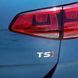 Емблема напис TSI червона 70х25 мм метал (на скотчі) 94764 фото 2