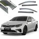 Дефлекторы окон ветровики Benke для Kia Optima K5 2020- Хром Молдинг Из Нержавеющей Стали 3D 59474 фото 1