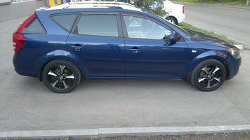 Дефлекторы окон ветровики Kia Ceed хечбек 5d 2007 K10407 фото
