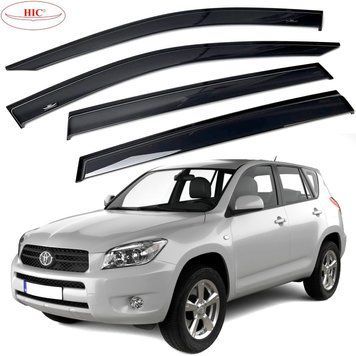 Дефлектори вікон вітровики HIC для Toyota Rav 4 2006-2013 Оригінал (T40) T40 фото
