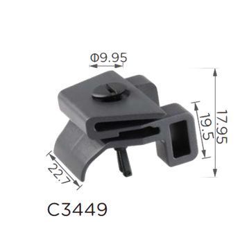 Скобы подкрылок Toyota скоба с закруткой (C3449) 73830 фото