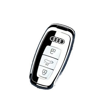 Чохол ключа №2 Audi хром (3 кнопки) TPU 96109 фото
