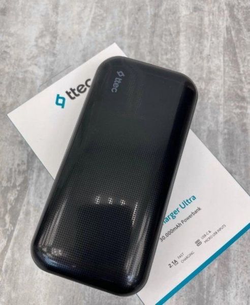 Power Bank Портативний Акумулятор Ttec 30000 mAh Оригінал Чорний S4C_63047 фото