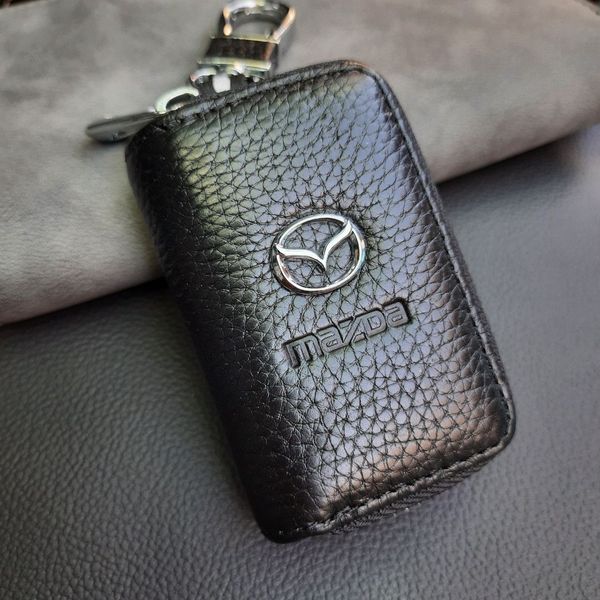 Ключница автомобильная для ключей с логотипом Mazda (Тисненая кожа) 46103 фото