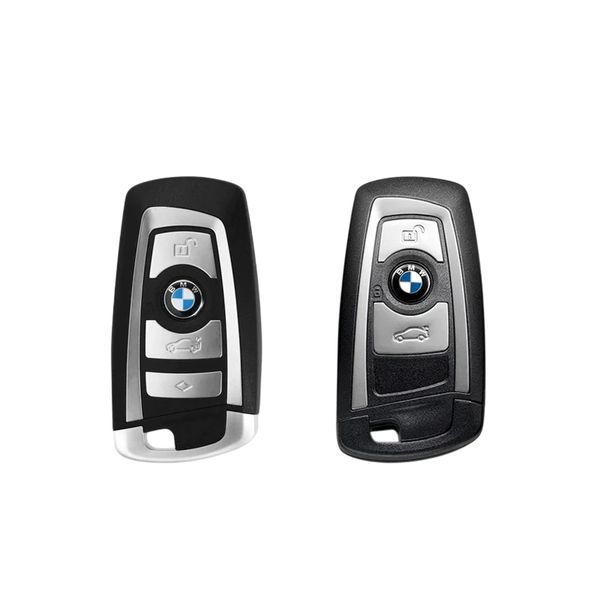 Чохол ключа BMW чорний карбон з брелком (округла форма) 95700 фото
