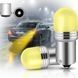 Автолампа светодиодная LED 12/24V T25 6W Матовая (BA15s) Желтый Свет 1 шт №56 65910 фото 2