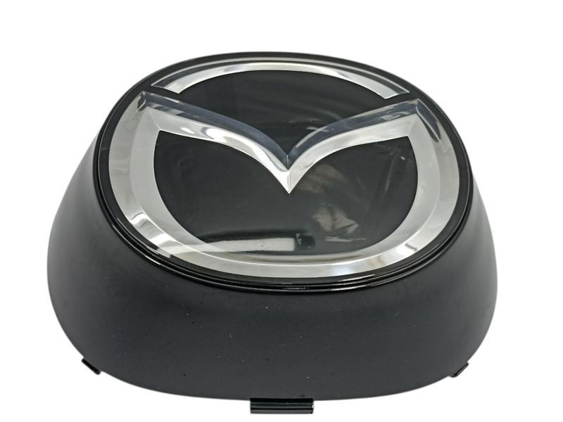 Эмблема решетки Mazda CX-5 (2017-2021г) черная Хром 160х141 мм под стеклом 95889 фото