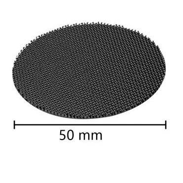 Клипса для ковриков Универсальное Липучка Круглая 50 мм Черная 1 шт 67601 фото