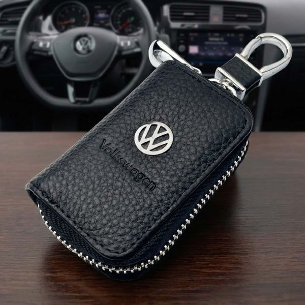 Чохол для ключів з карабіном шкіра Volkswagen (Тіснена кожа) 31775 фото