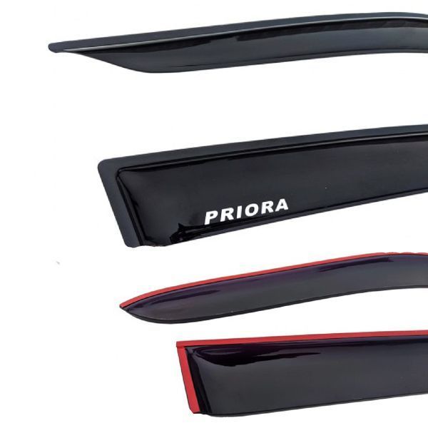 Дефлектори вікон ветровики для Lada Priora 2171 Універсал 3М скотч Voron Glass ВВ10021 95124 фото