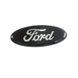Эмблема передняя Ford черная надпись серебро 230х90 мм пластик (на скотче 3 направляющие) 96027 фото 1