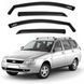 Дефлектори вікон ветровики для Lada Priora 2171 Універсал 3М скотч Voron Glass ВВ10021 95124 фото 1