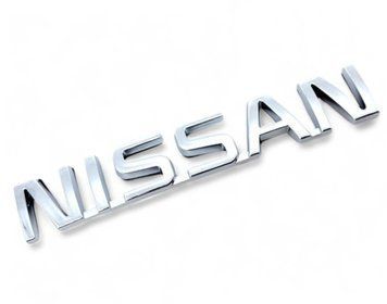 Емблема напис Nissan Хром 122х22 мм на скотчі (Завод) 88520 фото