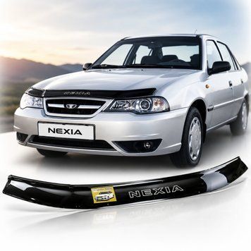 Дефлектор капота мухобойка Daewoo Nexia 1995-2011 Кріплення пластина Voron Glass 90467 фото