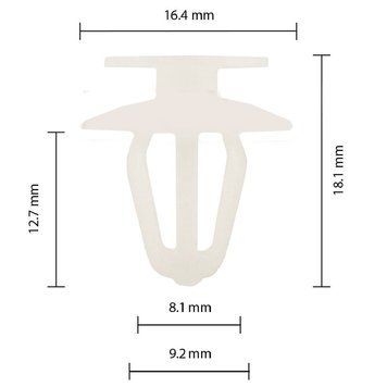 Клипса крепления карты двери молдинги VW Opel 2345957 90321122 (C0845) 73233 фото