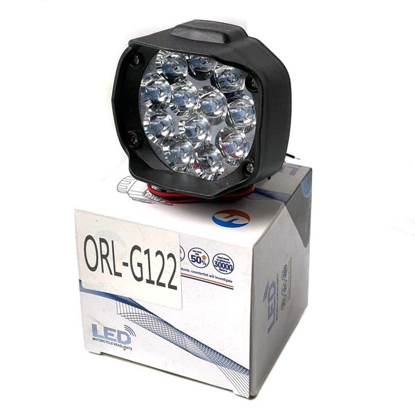 Додаткова LED фара 12W (1W*12) 12-85V / 60x75x60 мм Дальній 1 шт 53433 фото