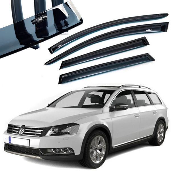 Дефлектори вікон вітровики HIC для Volkswagen B6 - B7 2005-2019 Variant Оригінал (VW25) 44477 фото