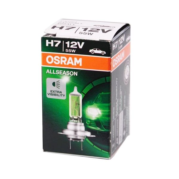 Автолампа галогенна Osram AllSeason Super 12V H7 55W 3000K 1 шт (64210ALL) 00000054243 фото