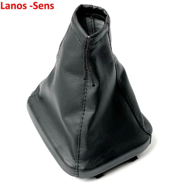 Чехол для ручки КПП Модельный Lanos - Sens рамкой Экокожа Черный 60381 фото