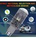 LED лампи автомобільні H4 12V 80/100w 9000/11000Lm 6000K 3570 Chips (Лінзовані D35 мм З Оманкою Canbus) M01J 101880 фото 2