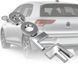 Емблема напис GOLF Гольф для Volkswagen Хром 121x26 мм на скотчі (Завод) 88440 фото 3