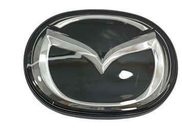 Емблема решітки Mazda 6 (2005-2010р) чорна+хром 141х111 мм під склом (на напрямних) 95892 фото