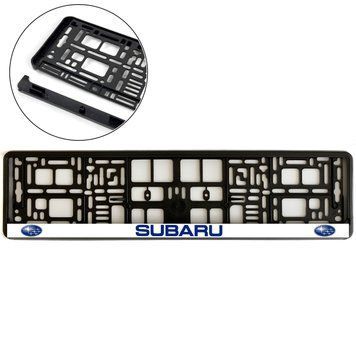 Рамка номера для Subaru Тип 3 Морозостійка Кольоровий Логотип (Avtovin) S4C_Subaru фото