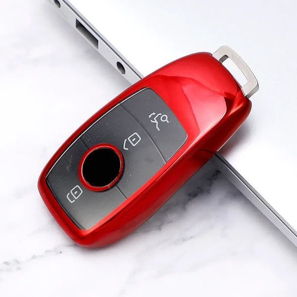 Чехол ключа Mercedes-BenzКрасный металлическая пряжка 95695 фото
