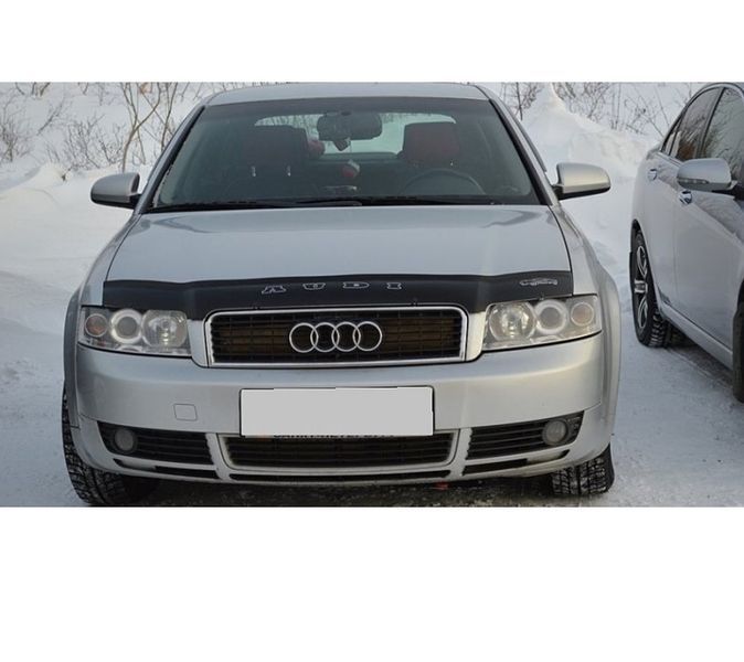 Дефлектор капота мухобойка для Audi A4 (В6) 2001-2005 Евро Крепление (Vip Tuning) AD08 3248 фото