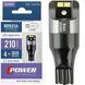 LED автолампа Brevia Power 12/24V W16W 210Lm 4x3020SMD CANbus W2,1x9,5d 2 шт (10133X2) 10133X2 фото 1