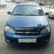 Дефлектор капота мухобойка Chevrolet Lacetti 2003- Хечбек Євро Кріплення (Voron Glass) 95126 фото 2