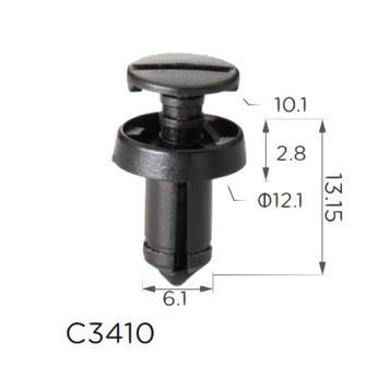 Кліпса підкрилок Renault 7703072361 Fiat 51761163 (C3410) 74029 фото