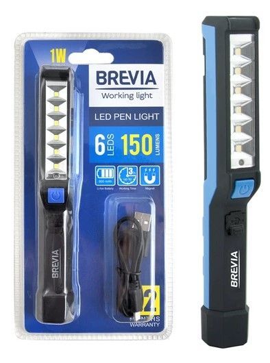 Ліхтар перенесення для СТО Brevia 6SMD - 1W LED 150 lm 900mAh (11210) S4C_58128 фото