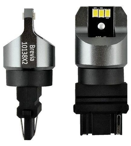 LED автолампа Brevia Power 12/24V P27W 6x3020SMD 330Lm 6000K CANbus W2,5x16d 2 шт (10138X2) 10138X2 фото