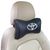 Подушка на подголовник с логотипом Toyota экокожа Черная 1 шт 8289 фото