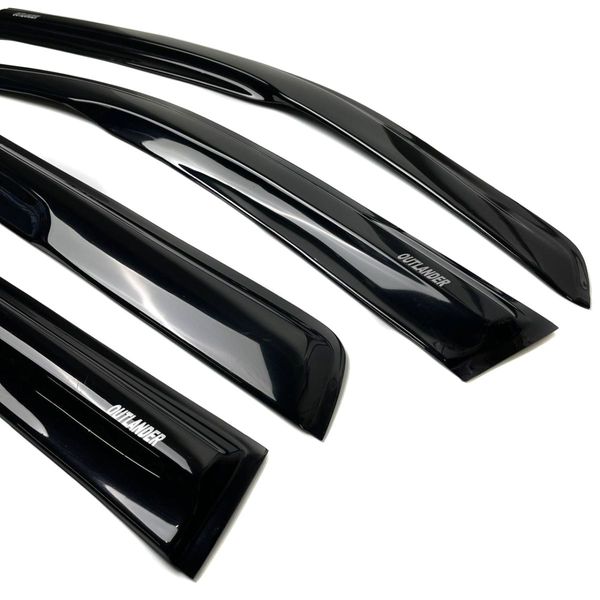 Дефлектори вікон вітровики Acrylic для Mitsubishi Outlander 2012-2020 Гнучкі 44602 фото