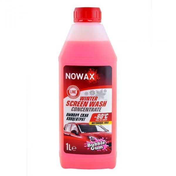 Зимний омыватель стекла концентрат Nowax Bubble gum Winter -80°C 1L Lime (NX01171) 57453 фото