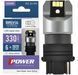 LED автолампа Brevia Power 12/24V P27W 6x3020SMD 330Lm 6000K CANbus W2,5x16d 2 шт (10138X2) 10138X2 фото 1