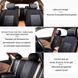 Автомобильные чехлы B LUXE MAX Велюр под Алькантару (5 Подголовников) Черный Ромб-Серая нить 90852 фото 6