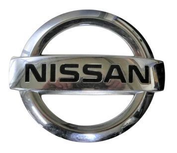 Эмблема Nissan Хром 125х105 мм пластик (на скотче) 96158 фото