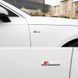 Эмблема надпись Sline для Audi Хром 72х17 мм металл (на скотче) 95518 фото 3