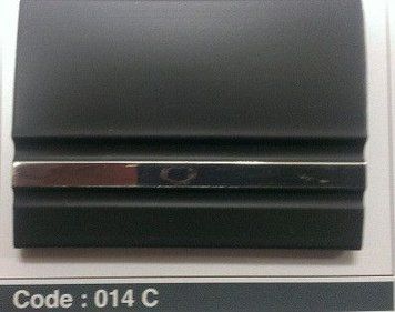 Молдинг черный 45х3мм 30м 014C (sal 45mm) хром снизу 35041 фото