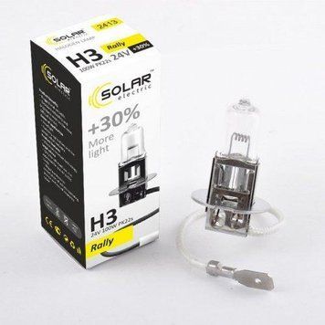 Автолампа галогенна Solar Starlight +30% / H3 / 70W / 24V / 1 шт (2403) 36270 фото