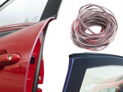 Молдинг кромки двери 5 м Прозрачный силикон на скотче (клеится по кромке для защиты) (2904) 32708 фото