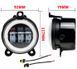 Фара LED противотуманная ВАЗ 2170 - 2173 ГАЗЕЛЬ Jeep Wrangler 3.5 дюймов 30W 117х92х79 мм с кольцом 1 шт 89645 фото 2