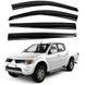 Дефлекторы окон ветровики Mitsubishi L200 Triton 2008-2015 Скотч 3M SunPlex (SP-S-68) 65789 фото 1