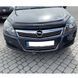 Дефлектор капота мухобойка Opel Astra H 2004-2009 Евро Крепление (Voron Glass) MO10804 96480 фото 2