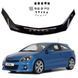 Дефлектор капота мухобойка Opel Astra H 2004-2009 Евро Крепление (Voron Glass) MO10804 96480 фото 1