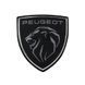 Эмблема решетки Peugeot 408X черная 145х150х30 мм (на направляющих) OEM 9837102480 94807 фото 1